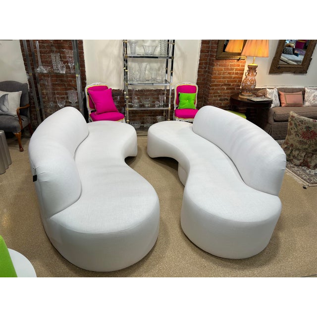 1970s 1970s Pair of Curved Kagan Inspired Sofas For Sale - Image 5 of 5