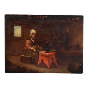 Flemish 17th Century Genre Painting Circle of David Teniers the Younger (1610-1690).