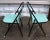 Metal Mid 20th Century Vintage Green & Black Shott Mid Century 50s Atomic Folding Chairs - Set of 2 For Sale - Image 7 of 12