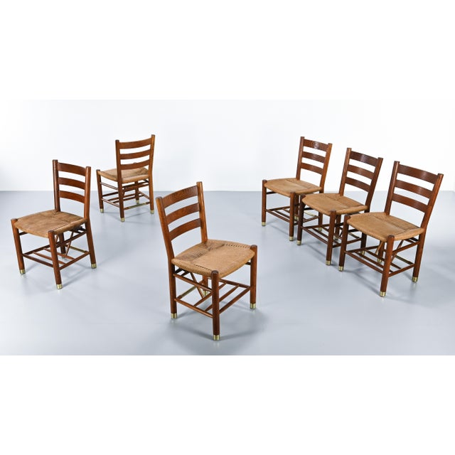 Danish Church Chairs in Oak by Viggo Hardie-Fischer for Sorø Møbelfabrik. 1950s, Set of 6 For Sale - Image 18 of 18