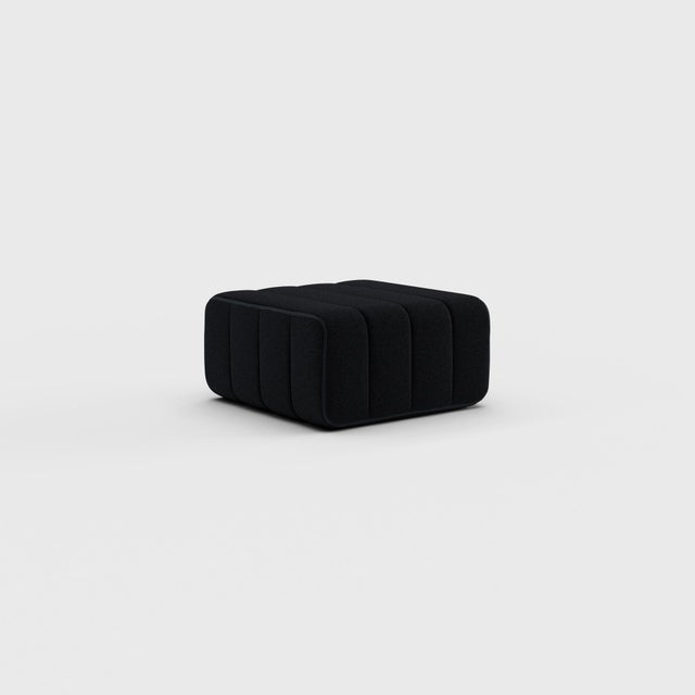 Wood Sera Fabric Pouf Single Module Sofa by Ambivalenz For Sale - Image 7 of 7