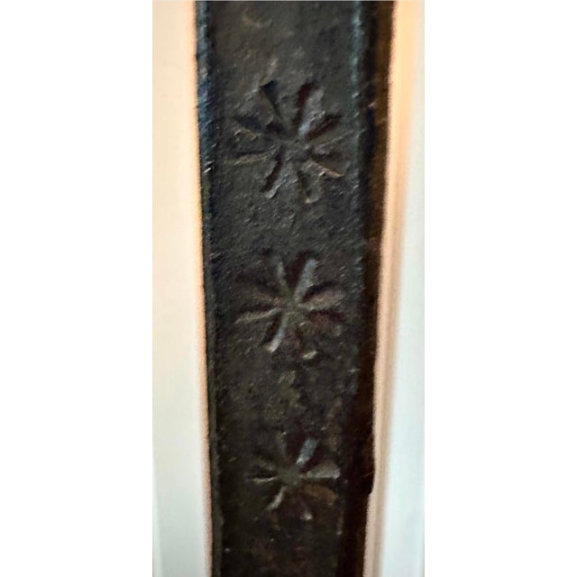 Mid 20th Century Spanish Forged Iron Floor Candlesticks, Torchieres 5 Ft Tall - Pair For Sale - Image 9 of 16