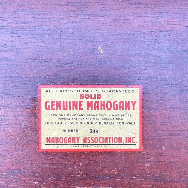 Mid 20th Century Kling Furniture Chippendale Solid Mahogany 6 Drawer Highboy Dresser For Sale - Image 11 of 18