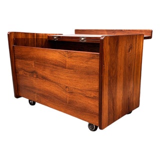 Bar Cart in Rosewood, Sergio Rodrigues, 1960s For Sale