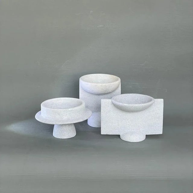 Not Yet Made - Made To Order Hand Carved Marble Vase by Tom Von Kaenel For Sale - Image 5 of 6