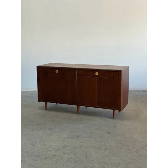 Mid-Century Modern 1960s Minimal Teak Credenza by Dscan, Attributed For Sale - Image 3 of 12