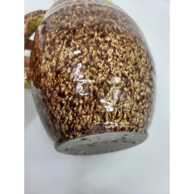 Vintage Pitcher in Glazed Ceramic from Poterie d'Accolay, France, 1970s For Sale - Image 6 of 14