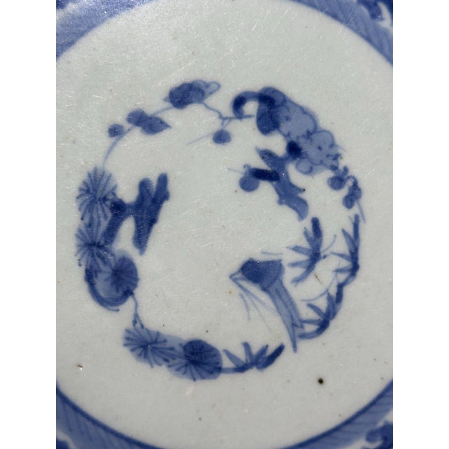 Japanese Antique Japanese Imari Porcelain Dish: Ai-Kakiemon, Fuku Mark For Sale - Image 3 of 10