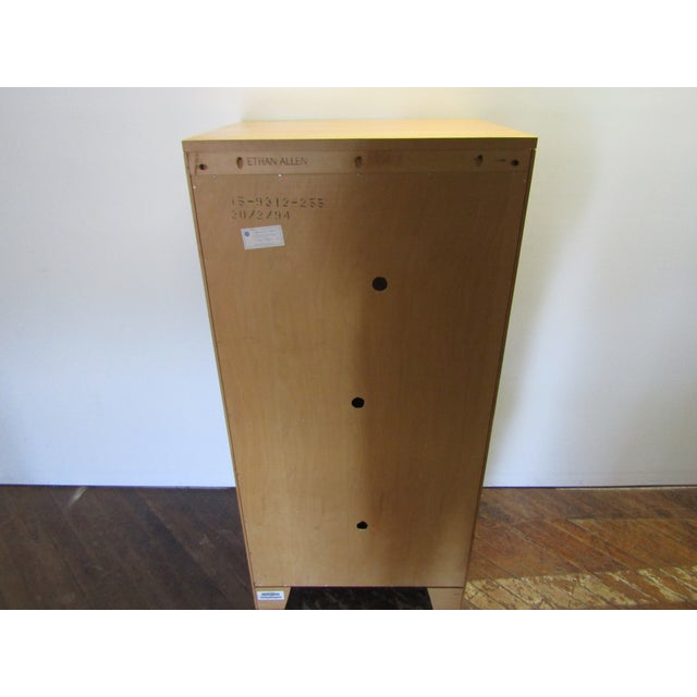 Wood Ethan Allen American Dimensions Solid Maple Bookshelf For Sale - Image 7 of 9