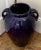 Pottery Barn Vintage Cobalt Blue Ceramic Floor Vase in the Style of Pottery Barn For Sale - Image 4 of 8