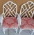 1970s McGuire Chippendale Style Coastal Mid-Century Modern Bamboo Rattan White Dining Armchairs - Set of 4 For Sale - Image 5 of 11