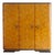 Art Deco Three-Door Wardrobe with Burl Wood Veneer, 1940 For Sale