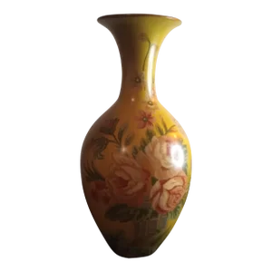 Toyo Hand Painted Ceramic Vase by Raymond Waites