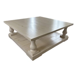 Handcrafted Solid Wood Coffee Table From Vintage MillWerks For Sale