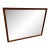 Mid-Century Walnut Bedroom Wall Mirror For Sale