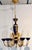 Italian Myran Allan Luxury Lighting Italian 24k Gold Finish and Blue Porcelain Chandelier For Sale - Image 3 of 9