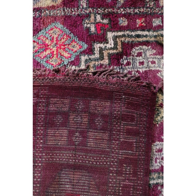 1980s Vintage Moroccan Boho Rug For Sale - Image 5 of 9