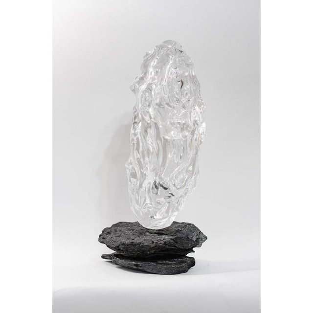 Not Yet Made - Made To Order Arctic Circle Series Sculpture #3 in Glass and Stone by Szkło Studio For Sale - Image 5 of 6