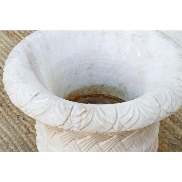 Set of Two French Marble Jardinieres For Sale In Los Angeles - Image 6 of 9