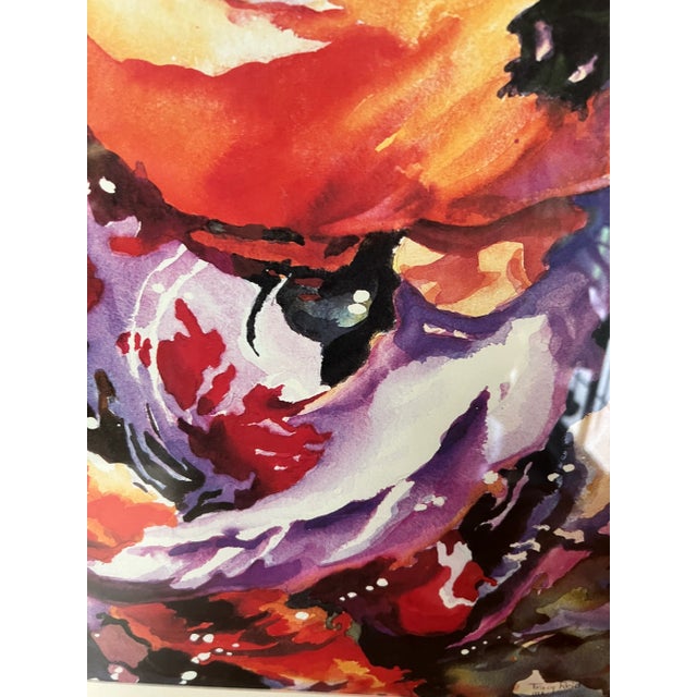 1990s Original Watercolor - Goldfish, Tracy Reid, 1996 For Sale - Image 5 of 12