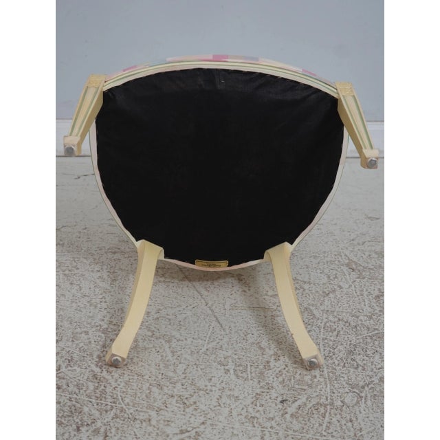 Pair Smith & Watson Adam Style Cane Back Armchairs For Sale - Image 11 of 12