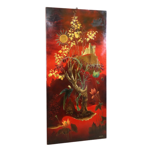 Lacquer Panel by Pierre Paulin, 1930s For Sale