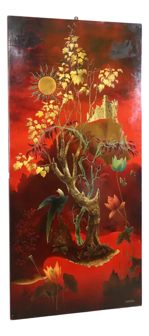 Lacquer Panel by Pierre Paulin, 1930s