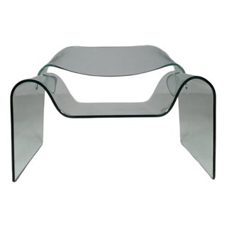 Glass Ghost Chair by Cini Boeri for Fiam Italy, 1980s For Sale