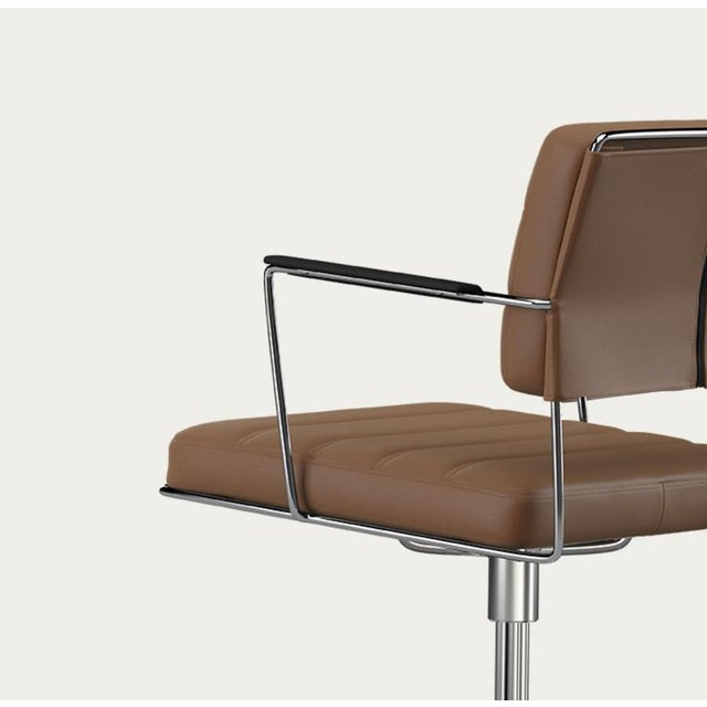 Textile One Collection Time Chair Frame in Chrome and Upholstery from Henrik Tengler For Sale - Image 7 of 13