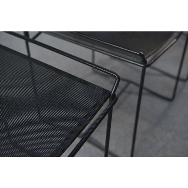 20th Century Design Perforated Steel Chairs, 1950s, Set of 6 For Sale - Image 9 of 18