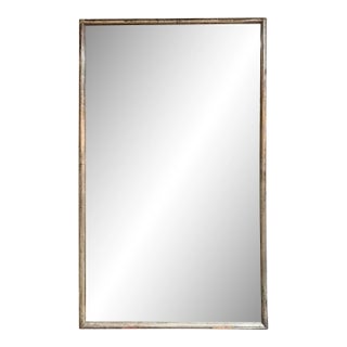 19th C. French Transitional Silver Leaf Mirror For Sale