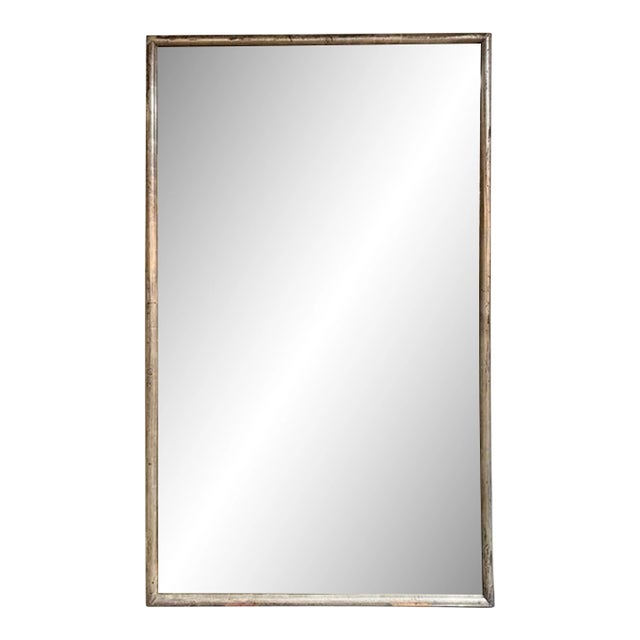 19th C. French Transitional Silver Leaf Mirror For Sale