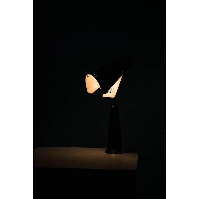 Black Table Lamp With Flexible Shade Produced in Sweden For Sale - Image 8 of 10