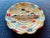 A stunning mid century Italian ceramic pottery catch-all or ashtray with colored squares and coiled rope design, and...