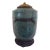 Antique Chinese Teal Crackle Glazed Ceramic Lamp For Sale