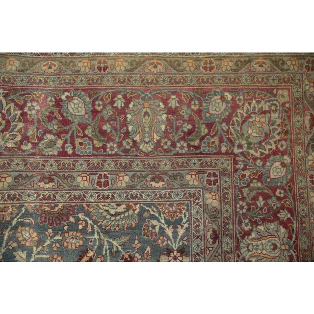 Vintage Distressed Tabriz Carpet - 10'10" X 14'2" For Sale - Image 14 of 15