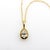 1990s 18k Gold Pear-Shaped Diamond in Collett Setting on a 16” Chain For Sale - Image 4 of 12