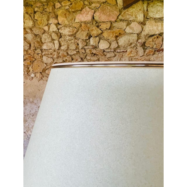 Vintage Floor Lamp with Gilded Brass Decor on Tripod Legs, 1960s For Sale - Image 4 of 18