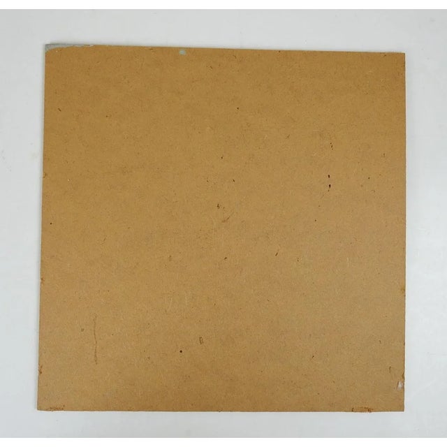 Late 20th Century Contemporary Garden Pink Flowers Bee Painting For Sale - Image 5 of 5