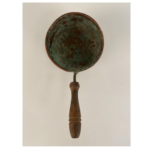Wood Antique African Copper Brazier-Style Fireplace Saucepan For Sale - Image 7 of 9