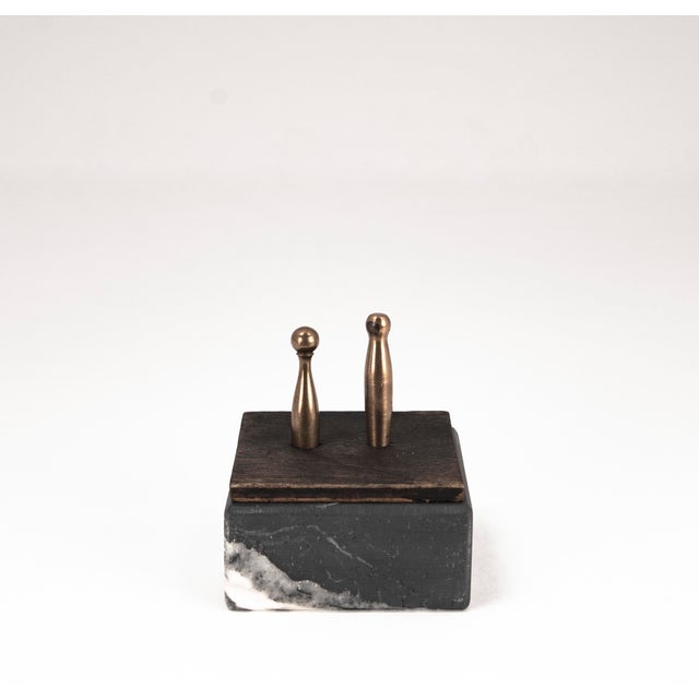 1950s Mensch Ärgere Dich Nicht Game Pieces in Brass, 1960s, Set of 4 For Sale - Image 5 of 15