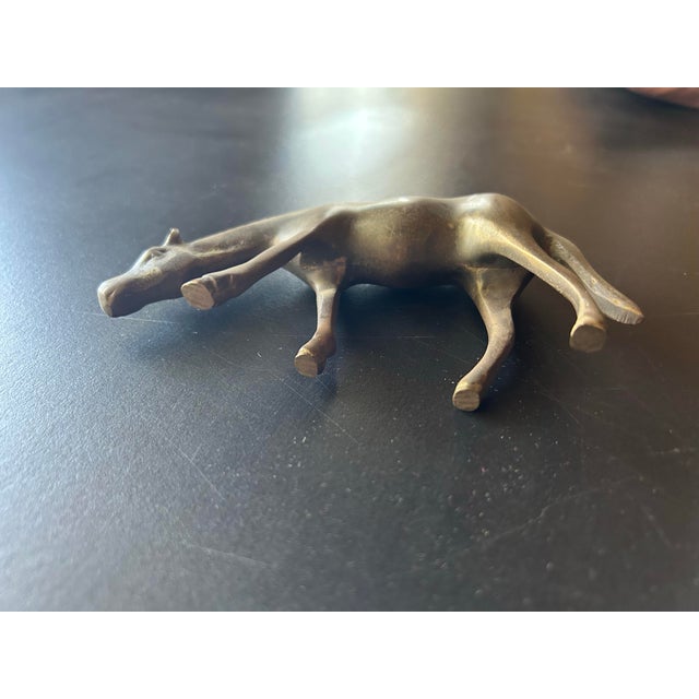 Vintage Cast Metal Horse For Sale - Image 4 of 6