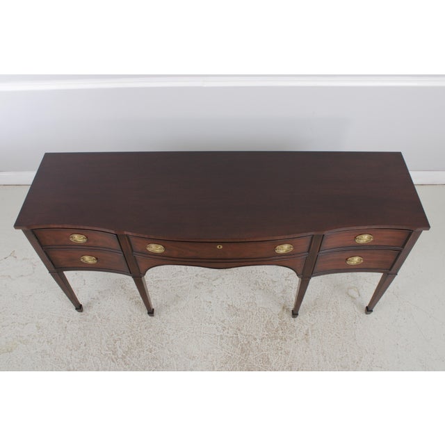 Brown Kindel Mahogany Hepplewhite Style Sideboard Buffet For Sale - Image 8 of 18