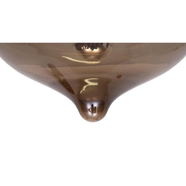 Smoked Glass Drop Ceiling Lights from Dijkstra Lamps, 1970s, Set of 3 For Sale - Image 13 of 18