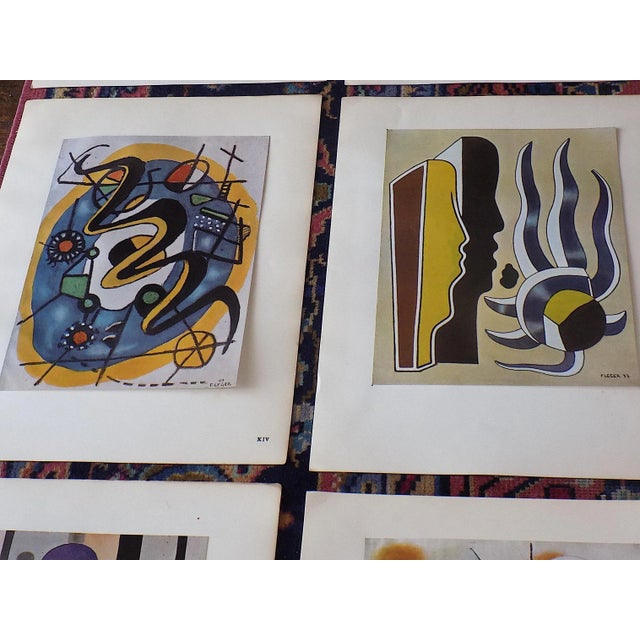 Fernand Léger Vintage Mid 20th Century Limited Edition Signed Fernand Leger Cubist Lithographs - Set of 12 For Sale - Image 4 of 9