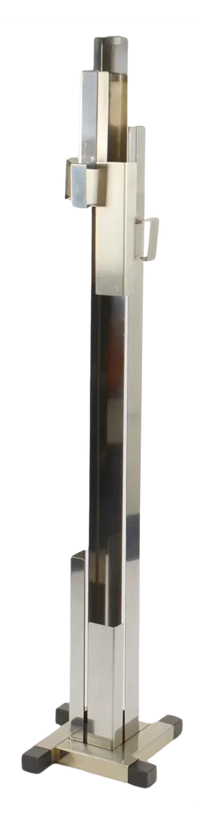 Italian Coat Stand in Stainless Steel, 1960s