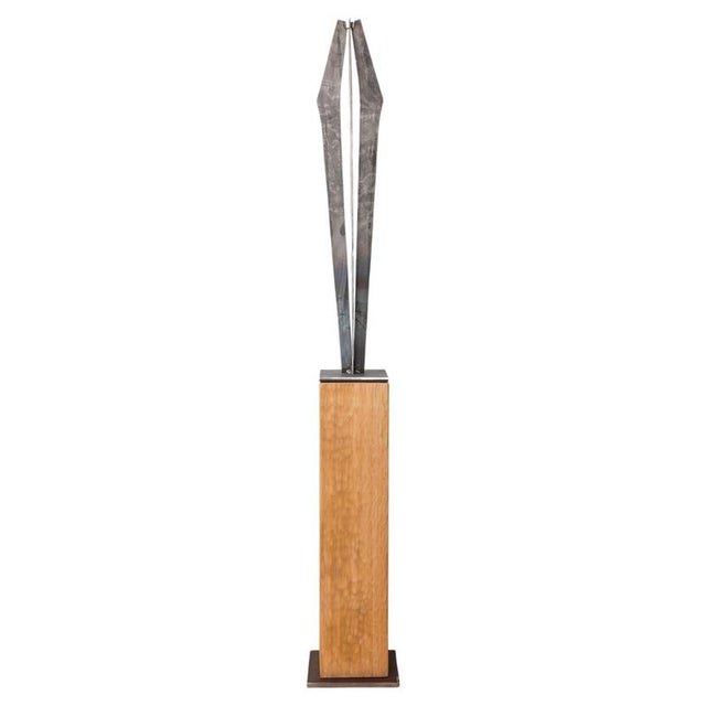 Signes Wall Sculpture in Natural Steel by Jean-Baptiste Van Den Heede For Sale - Image 10 of 10
