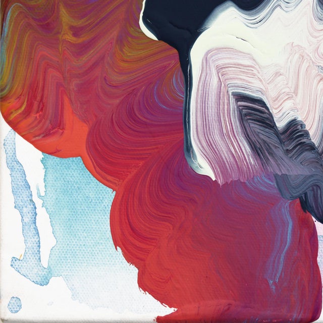 Rainbow Tornado 2 - Original Dynamic Spiral Abstract Acrylic Painting For Sale - Image 4 of 9