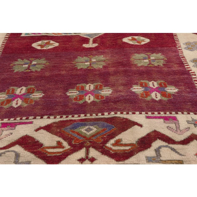 Late 20th Century Vintage Turkish Oushak Rug, 05'04 X 11'04 For Sale - Image 5 of 10