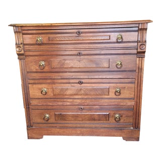 1860 American Eastlake Chest of Drawers For Sale